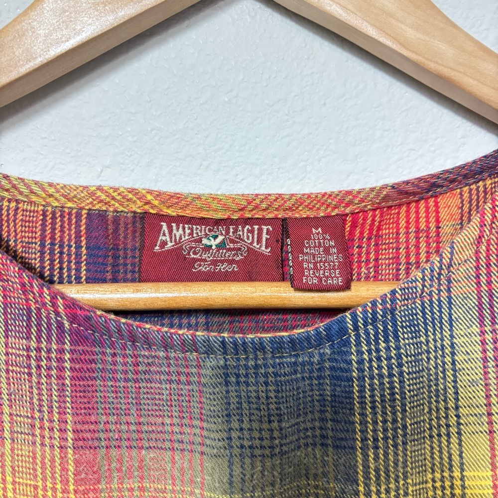 American Eagle Outfitters Multicolor Plaid Sleeveless Dress - Picture 2 of 8